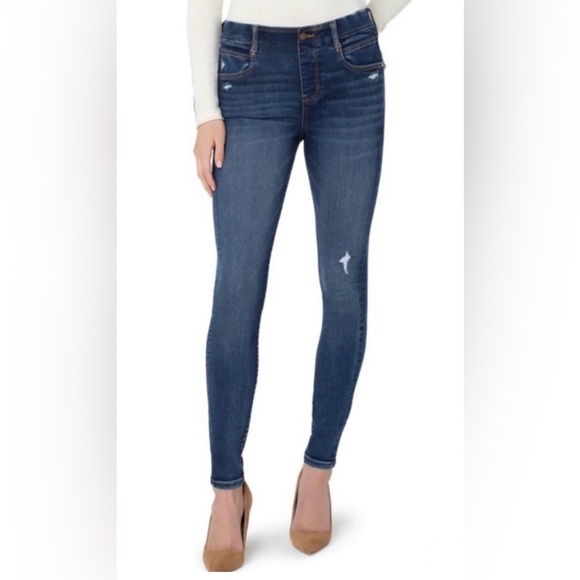 Liverpool Gia Glider High Rise Distressed Skinny Jeans in Westler Wash Sz 12/31 - Picture 2 of 9